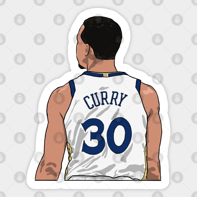 Stephen Curry Back-To Sticker by rattraptees